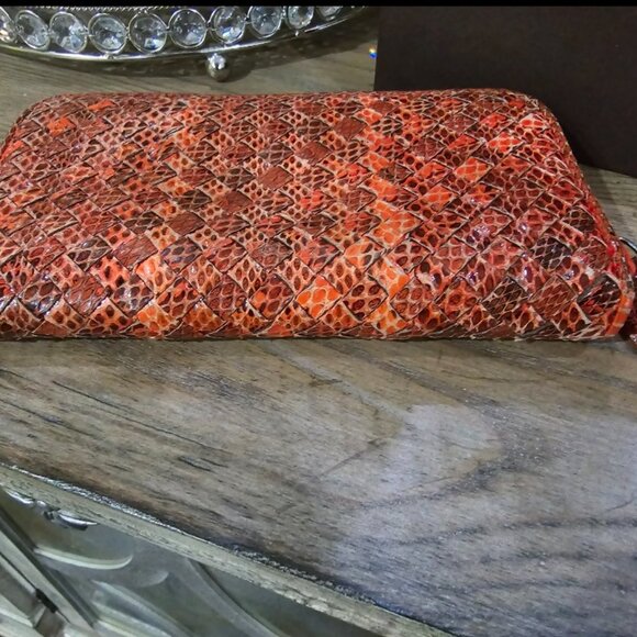 EUC Authentic Bottega Veneta Python Zippy Wallet - Picture 6 of 14